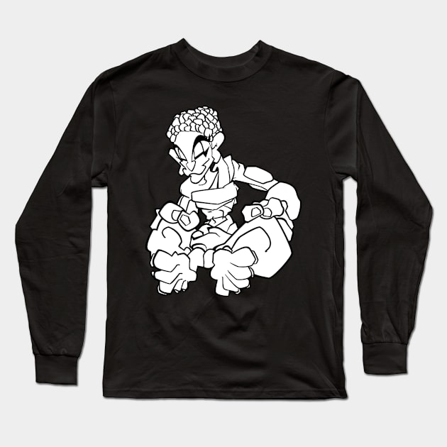 Meditating Buddha Long Sleeve T-Shirt by Sympull